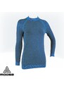 BASE MERINO TEE WOMEN teplé sportovní termoprádlo Moose modrá XS/S