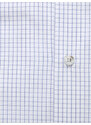 Willsoor Pánská klasická košile bílá s tmavě modrým kostkovaným vzorem 16038