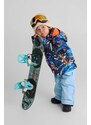 Chlapecká zimní lyžařská bunda Reima Kairala černá/modrá
