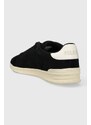 Semišové sneakers boty Polo Ralph Lauren Hrt Crt II černá barva, 809937846002