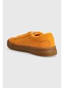 Semišové sneakers boty Tommy Hilfiger TH CUPSET SUEDE oranžová barva, FM0FM04977