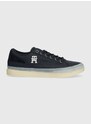 Tenisky Tommy Hilfiger TH HI VULC STREET LOW MIX pánské, tmavomodrá barva, FM0FM04951