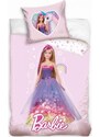 Carbotex Povlečení do dětské postýlky Barbie princezna - 100% bavlna Renforcé - 100 x 135 cm + 40 x 60 cm