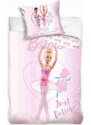 Carbotex Bavlněné ložní povlečení Barbie baletka - 100% bavlna - 70 x 90 cm + 140 x 200 cm