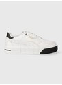 Kožené sneakers boty Puma Cali Court Lth Wns bílá barva, 393802