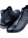 Ducavelli Leeds Genuine Leather Non-Slip Sole Chelsea Daily Boots Navy Blue