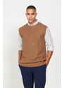 ALTINYILDIZ CLASSICS Men's Mink Standard Fit Normal Cut Crew Neck Sweater.