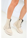 Soho Women's Beige Boots & Bootie 18583