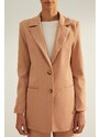 Trendyol Mink Premium Regular Lined Woven Blazer Jacket