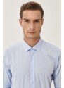ALTINYILDIZ CLASSICS Men's Light Blue Slim Fit Slim Fit Classic Collar Cotton Shirt