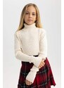 DEFACTO Girl Regular Fit Turtleneck Pullover