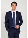 ALTINYILDIZ CLASSICS Men's Navy Blue Extra Slim Fit Slim Fit Sports Suit.