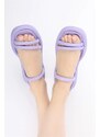 Madamra Lilac Women's Puffy Sandals