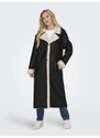 Černý dámský koženkový kabát ONLY Viva - Dámské