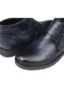 Ducavelli Chelsea Genuine Leather Anti-Slip Sole Zippered Casual Boots Black.