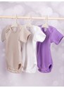 Yoclub Kids's Short Sleeve Bodysuits 3-Pack BOD-0501G-003K