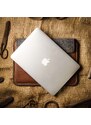 Crazy Horse Craft Kožený obal na MacBook Pro 14” Classic Brown