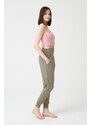 LOS OJOS Khaki Baggy-Look Harem Pants With An Elastic Waist