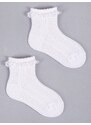Yoclub Kids's 3Pack Girl's Socks With Frill SKL-0008G-0100