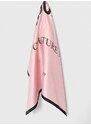 Hedvábný kapesníček Moschino růžová barva, M2898 E3548