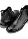 Ducavelli Leeds Genuine Leather Chelsea Daily Boots With Non-Slip Soles Black.