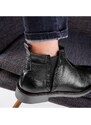 Ducavelli Leeds Genuine Leather Chelsea Daily Boots With Non-Slip Soles Black.