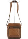 Pánská kožená crossbody taška camel - Pierre Cardin Izarr Camel