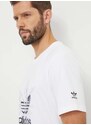 Bavlněné tričko adidas Originals bílá barva, s potiskem, IR9438