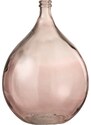 Růžová skleněná váza J-Line Feen 56 cm