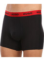 3PACK pánské boxerky HUGO černé (50503079 010)