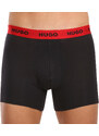 3PACK pánské boxerky HUGO černé (50503079 010)