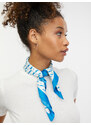 Orsay Modro-bílý dámský vzorovaný saténový šátek - Dámské