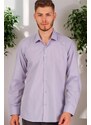 G726 DEWBERRY MEN'S SHIRT-PLAIN LILAC