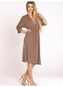 Bathrobe De Lafense 892 Visa long 3XL-4XL women's mocca 006