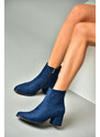 Fox Shoes Women's Navy Blue Boots