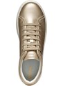 Kožené sneakers boty Geox D SKYELY zlatá barva, D36QXA 000NF C2012