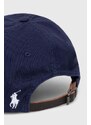 Bavlněná baseballová čepice Polo Ralph Lauren tmavomodrá barva, s potiskem