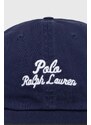 Bavlněná baseballová čepice Polo Ralph Lauren tmavomodrá barva, s potiskem