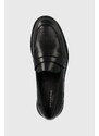 Kožené mokasíny Vagabond Shoemakers AMINA dámské, černá barva, na plochém podpatku, 5703.001.20
