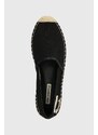 Espadrilky Karl Lagerfeld KAMINI černá barva, KL80111N