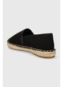 Espadrilky Karl Lagerfeld KAMINI černá barva, KL80111N