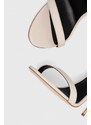 Kožené sandály Elisabetta Franchi béžová barva, SA23B41E2