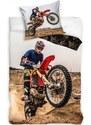 Carbotex Bavlněné ložní povlečení Motocross - 100% bavlna Renforcé - 70 x 90 cm + 140 x 200 cm