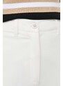 Kalhoty Guess ZOE dámské, béžová barva, jednoduché, high waist, W4RB50 KBJP2