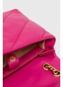 Kožená kabelka Pinko růžová barva, 100038.A0F2