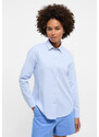 Dámská košile ETERNA Regular Oxford světle modrá s kontrastem Easy Iron