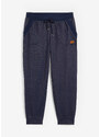 bonprix Sportovní kalhoty v džínovém vzhledu Modrá