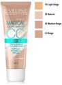 EVELINE COSMETICS - MAGICAL COLOUR CORRECTION 52 MEDIUM BEIGE - CC krém SPF 15 30 ml