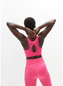 bonprix Sportovní podprsenka vykrojenými zády, silná opora Pink