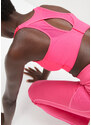 bonprix Sportovní podprsenka vykrojenými zády, silná opora Pink